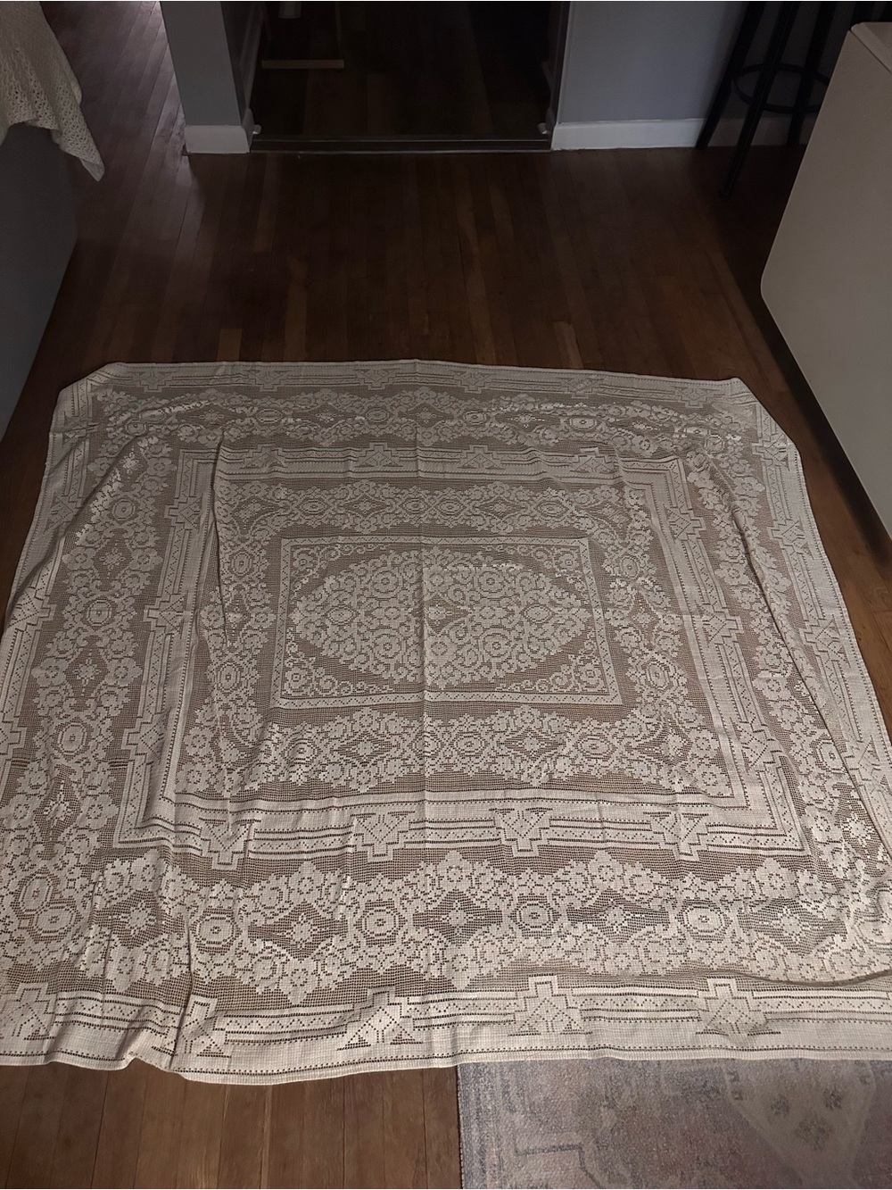 Sheer Vintage Table Cloth